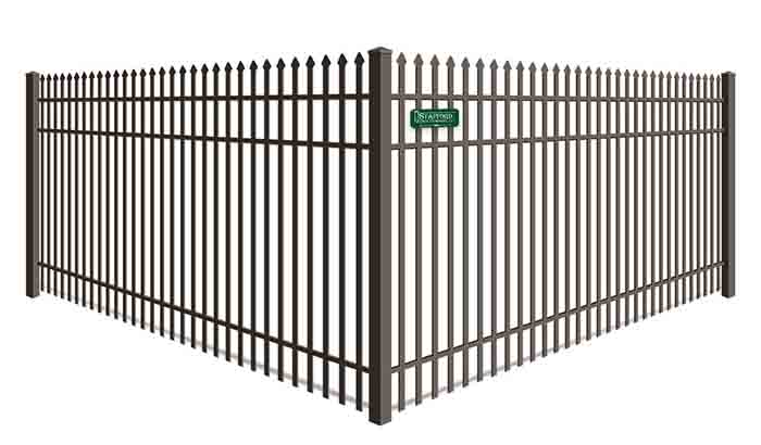 Spear Top Ornamental Fence with Aligned Height Pickets - Fence Contractor in Southeastern Massachusetts