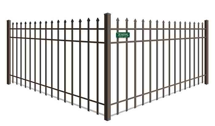 Spear Top Aluminum Fence with Aligned Height Pickets - Fence Contractor in Southeastern Massachusetts