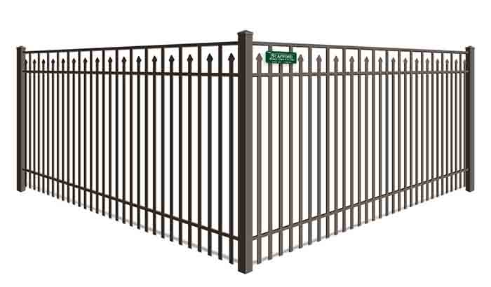 Southeastern Massachusetts Double Picket Covered Spear Top Aluminum Fence Company
