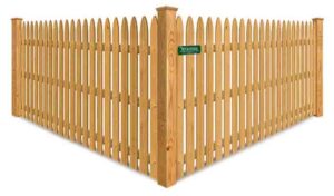 Photo of a New England wood fence