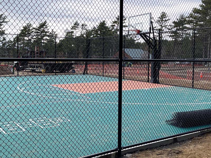Basketball Sports fence installation company in the Southeastern Massachusetts area