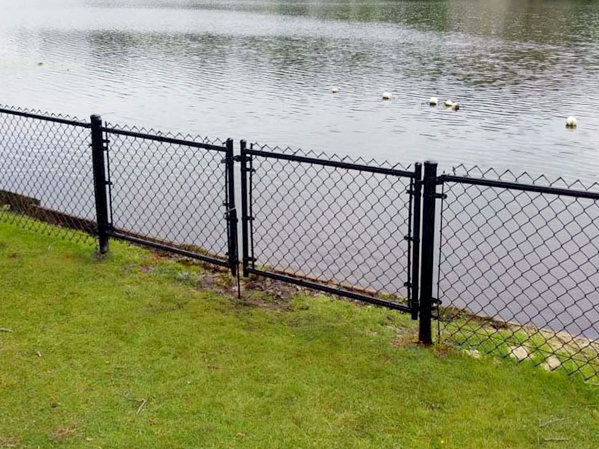 Chain Link boundary fencing in Kingston Massachusetts