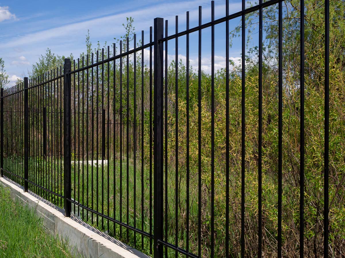 Commercial Aluminum security fencing in Kingston Massachusetts