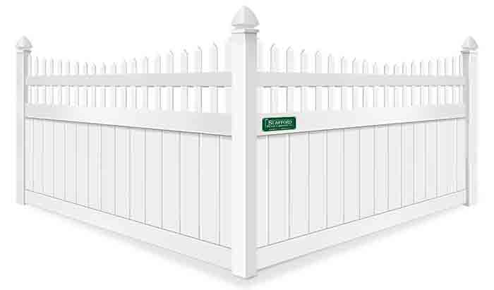 Southeastern Massachusetts Open Spindle Top Vinyl Fence Company