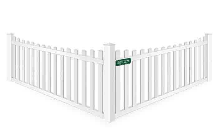 Southeastern Massachusetts Concave Top Picket Vinyl Fence Company