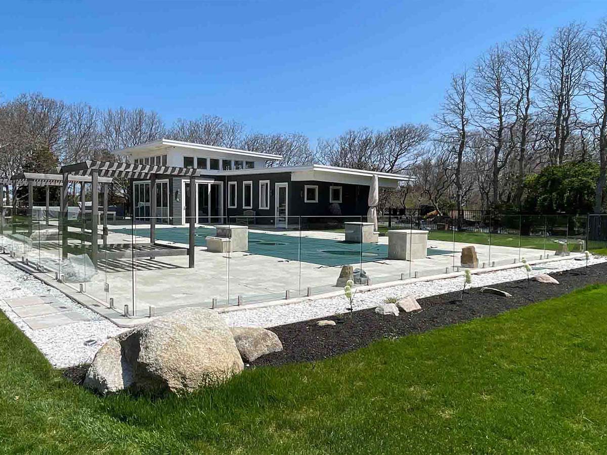 glass fence Bourne Massachusetts