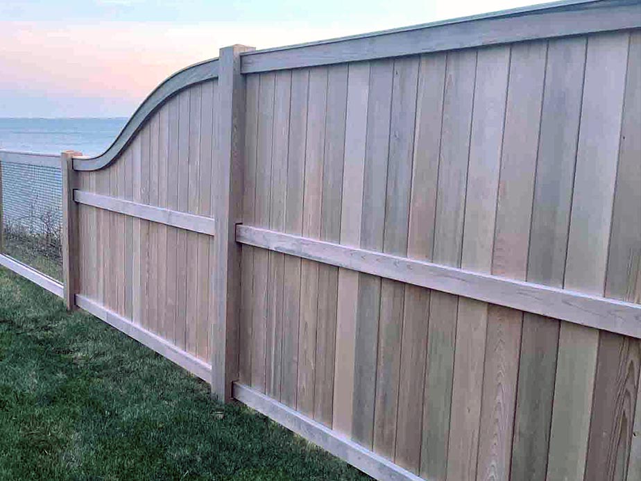 Falmouth Massachusetts wood privacy fencing