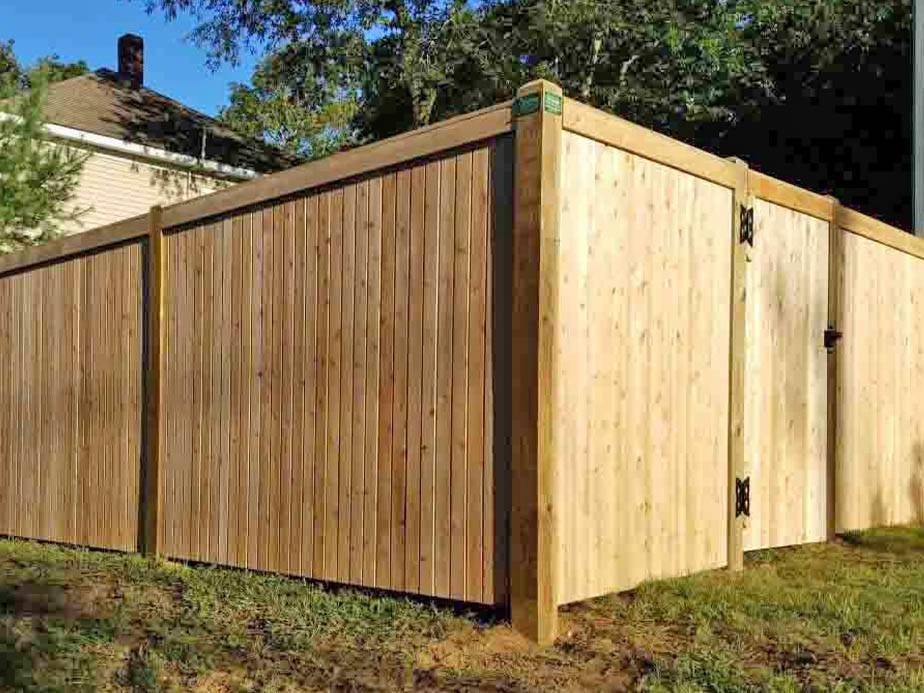 wood fence Hanover Massachusetts