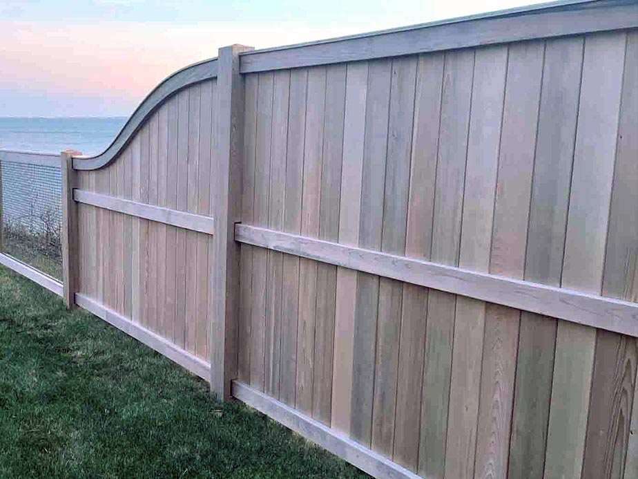Plymouth Massachusetts wood privacy fencing